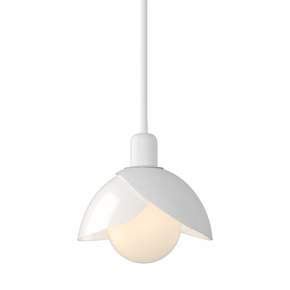 Hubbardton Forge Brooklyn 2-Shade Art Glass Mini Pendant Light, Adjustable Height, UL Damp Rated