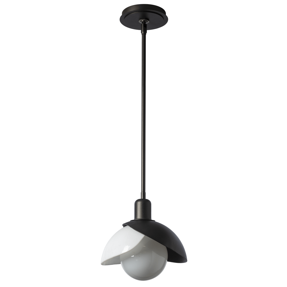 Hubbardton Forge Brooklyn 2-Shade Art Glass Mini Pendant Light, Adjustable Height, UL Damp Rated