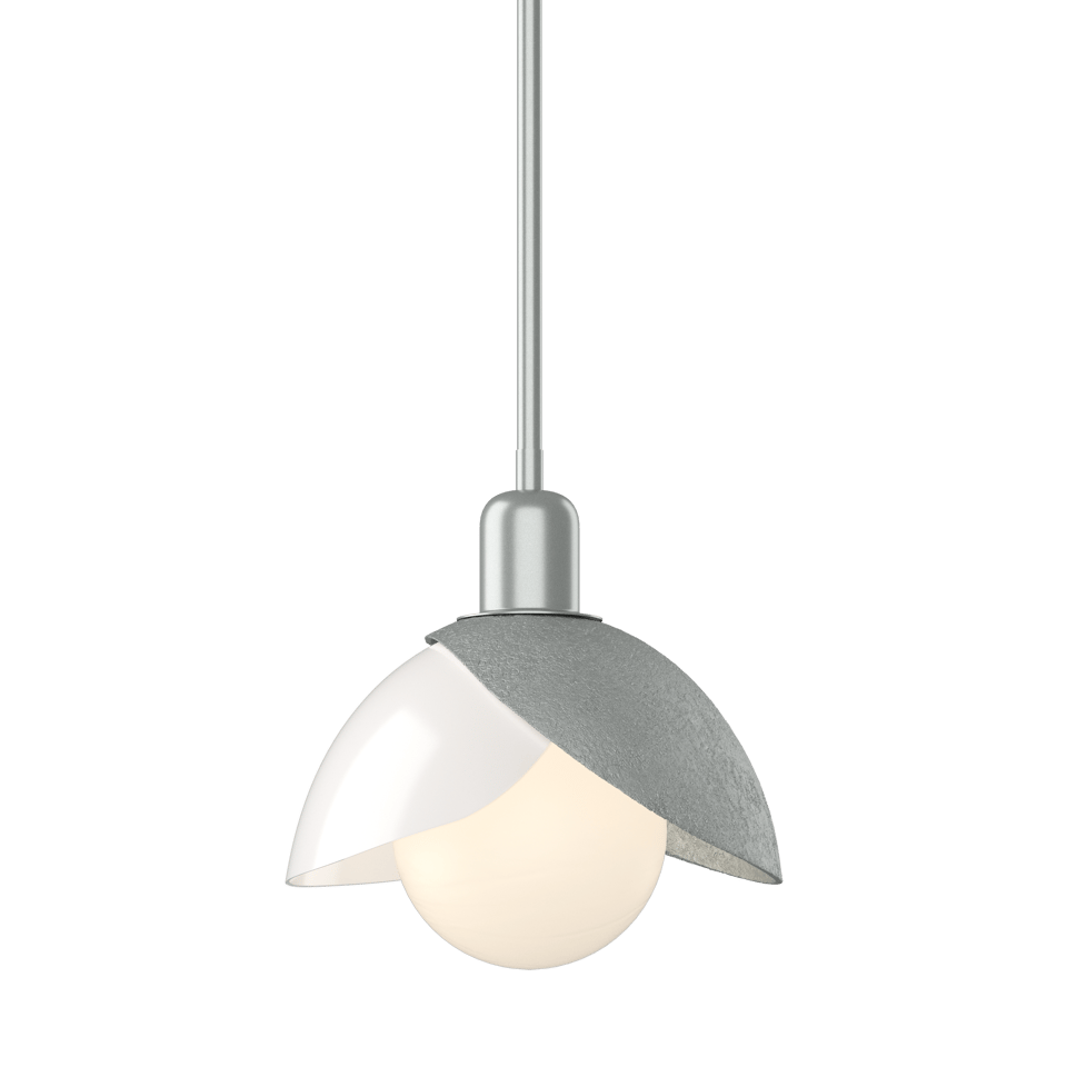 Hubbardton Forge Brooklyn 2-Shade Art Glass Mini Pendant Light, Adjustable Height, UL Damp Rated