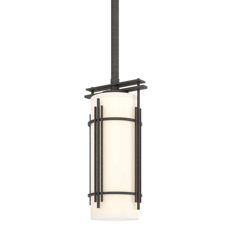 Paralline Mini Pendant Light by Hubbardton Forge, Dimmable, Opal Glass, Modern Design, UL Damp Rated