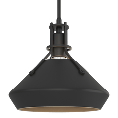 Henry Mini Pendant Light With Chamfer Shade, 100W, Customizable Height, 2-Toned Finish