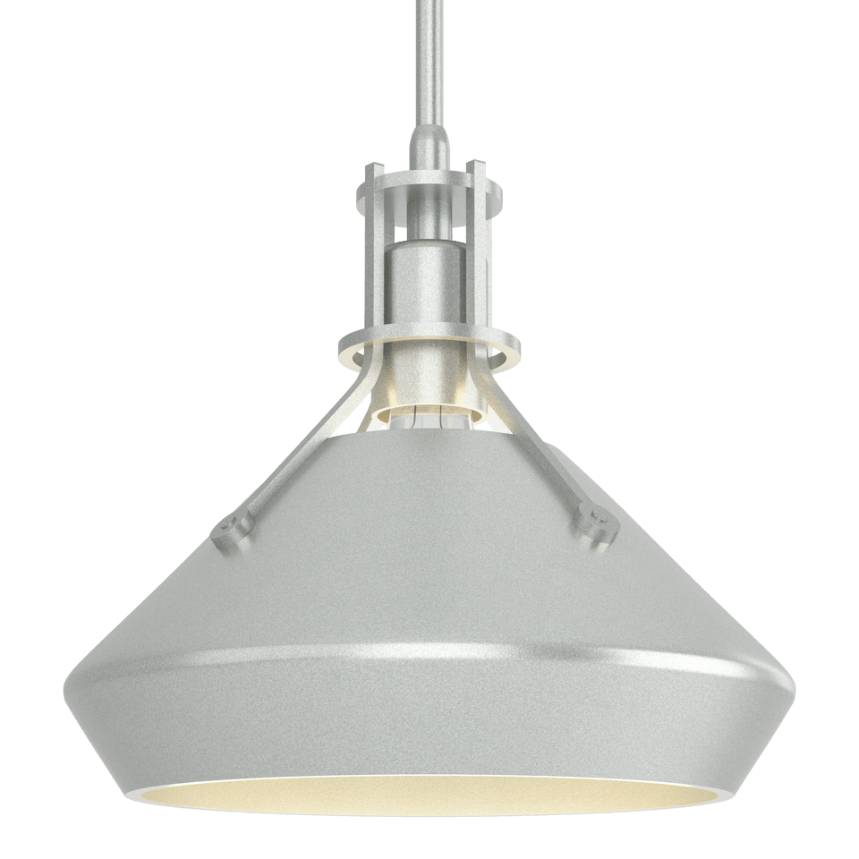 Henry Mini Pendant Light With Chamfer Shade, 100W, Customizable Height, 2-Toned Finish