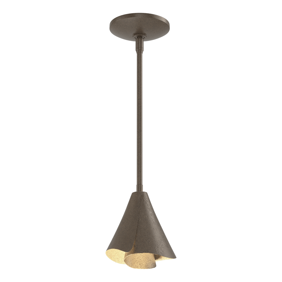 Mobius Steel Shade Mini Pendant Light by Hubbardton Forge – Modern Design, Dimmable, UL Damp Rated, Custom Finishes