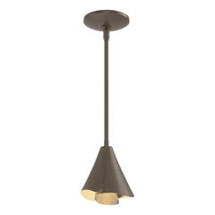 Mobius Steel Shade Mini Pendant Light by Hubbardton Forge – Modern Design, Dimmable, UL Damp Rated, Custom Finishes