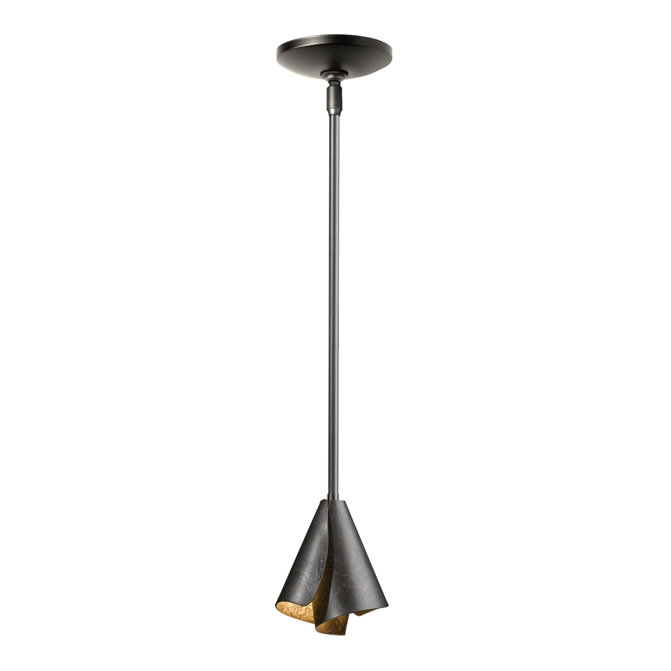 Mobius Steel Shade Mini Pendant Light by Hubbardton Forge – Modern Design, Dimmable, UL Damp Rated, Custom Finishes