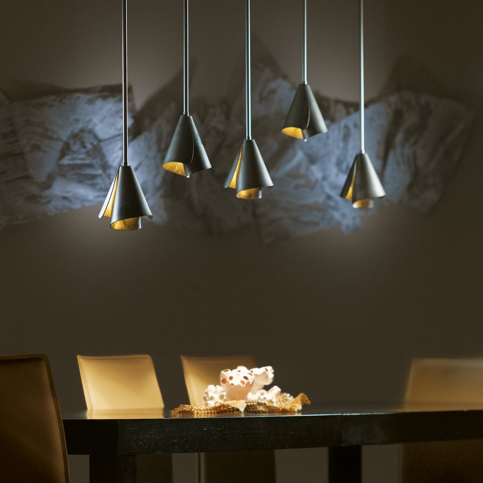 Mobius Steel Shade Mini Pendant Light by Hubbardton Forge – Modern Design, Dimmable, UL Damp Rated, Custom Finishes