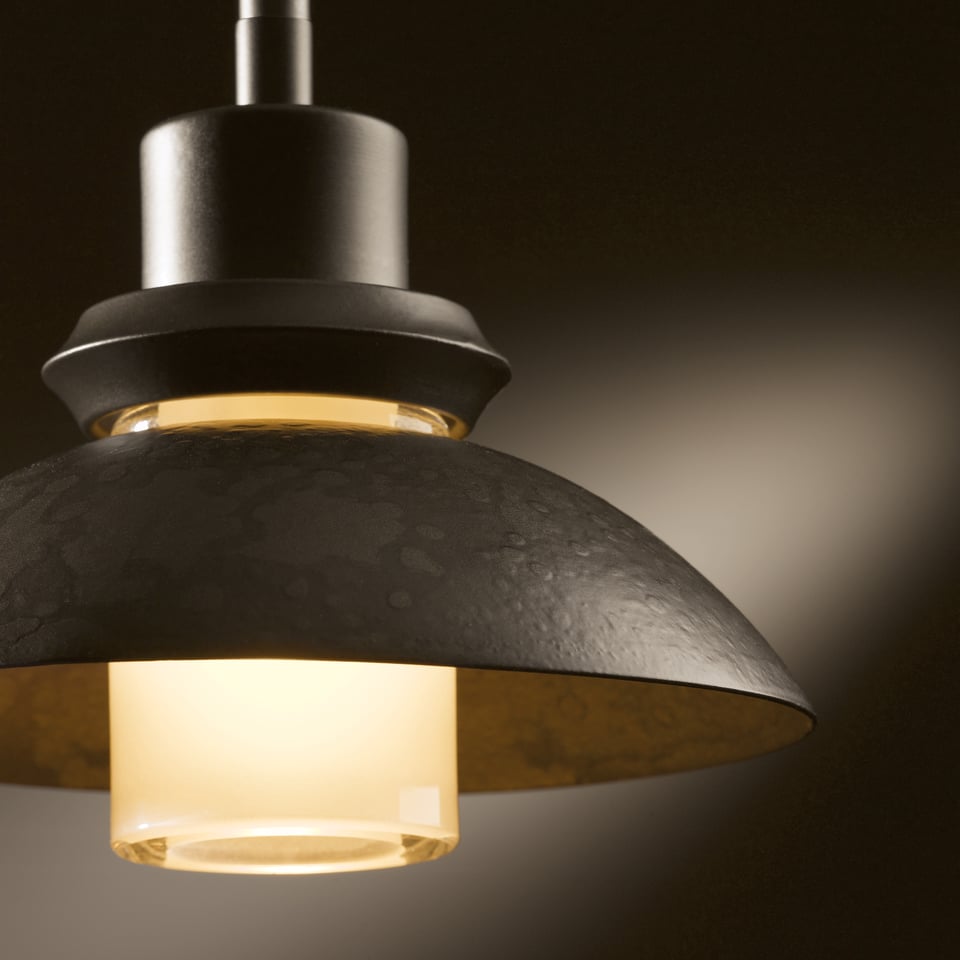 Hubbardton Forge Staccato Mini Pendant Light, Dimmable, Handcrafted Steel, UL Damp Rated