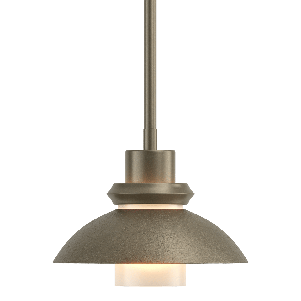 Hubbardton Forge Staccato Mini Pendant Light, Dimmable, Handcrafted Steel, UL Damp Rated