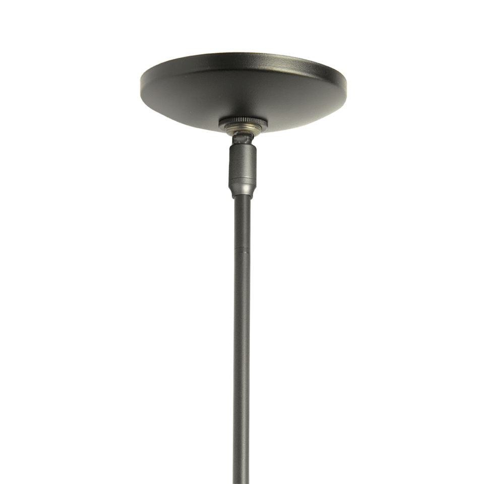 Axis Mini Pendant Light by Hubbardton Forge, 186400, Handcrafted Steel, Dimmable, Opal Glass Shade