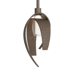 Hubbardton Forge Corona Mini Pendant Light 186500 - Customizable, Dimmable, UL Damp Rated, Handcrafted