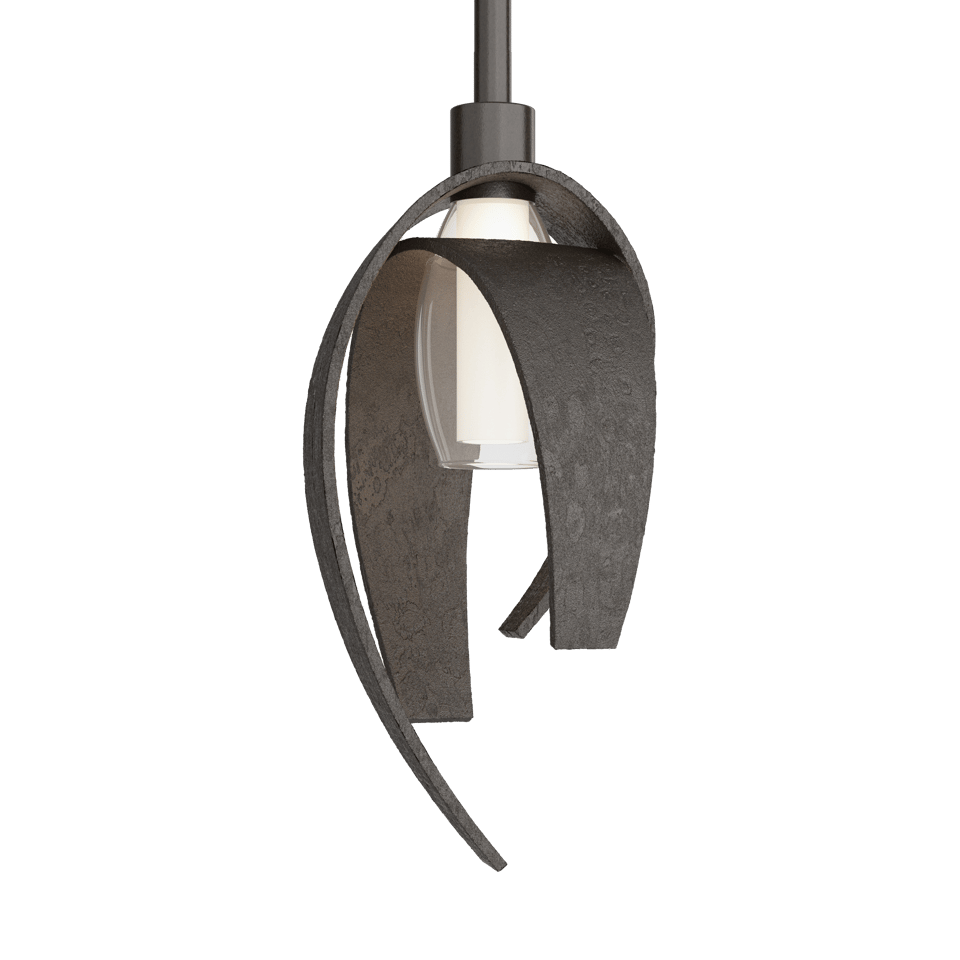 Hubbardton Forge Corona Mini Pendant Light 186500 - Customizable, Dimmable, UL Damp Rated, Handcrafted