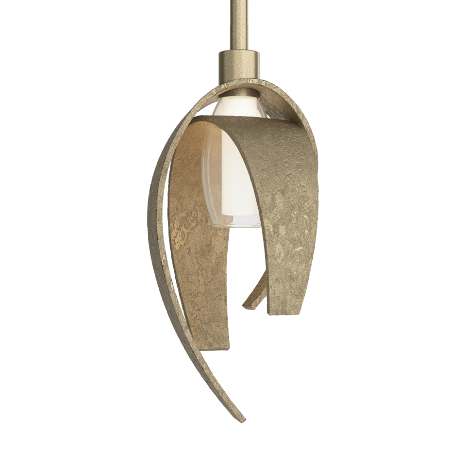 Hubbardton Forge Corona Mini Pendant Light 186500 - Customizable, Dimmable, UL Damp Rated, Handcrafted