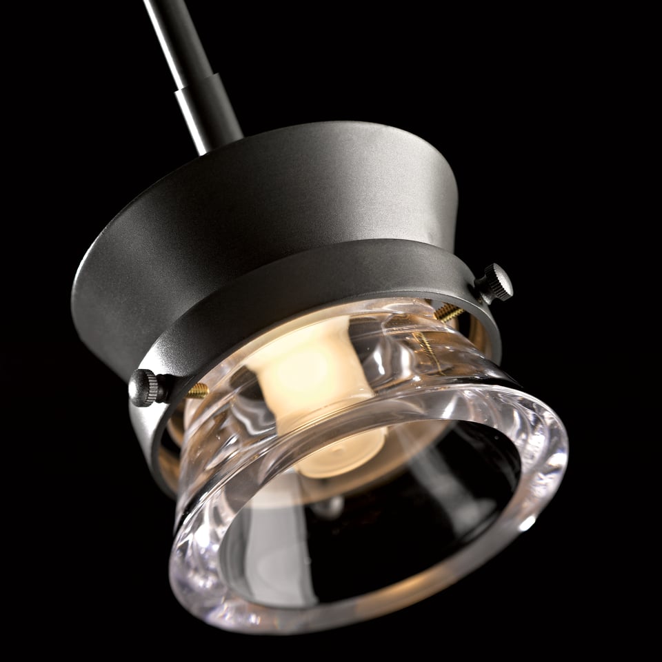 Hubbardton Forge 1-Light Apparatus Mini Pendant With Adjustable Height And Customizable Finishes