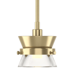 Hubbardton Forge 1-Light Apparatus Mini Pendant With Adjustable Height And Customizable Finishes