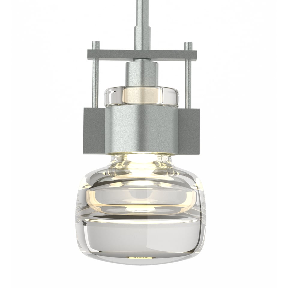 Hubbardton Forge Cuff Mini Pendant Light, 7.5" Height, Dimmable, Available in Multiple Finishes