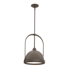 Hubbardton Forge Atlas 13.4" Small Pendant Light - Elegant Two-Tone Design with Dimmable Capability