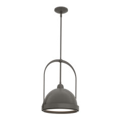 Hubbardton Forge Atlas 13.4" Small Pendant Light - Elegant Two-Tone Design with Dimmable Capability