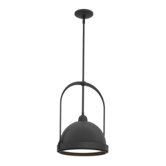 Hubbardton Forge Atlas 13.4" Small Pendant Light - Elegant Two-Tone Design with Dimmable Capability