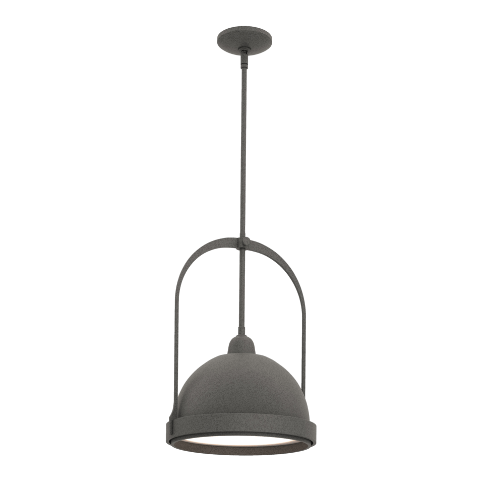 Hubbardton Forge Atlas 13.4" Small Pendant Light - Elegant Two-Tone Design with Dimmable Capability