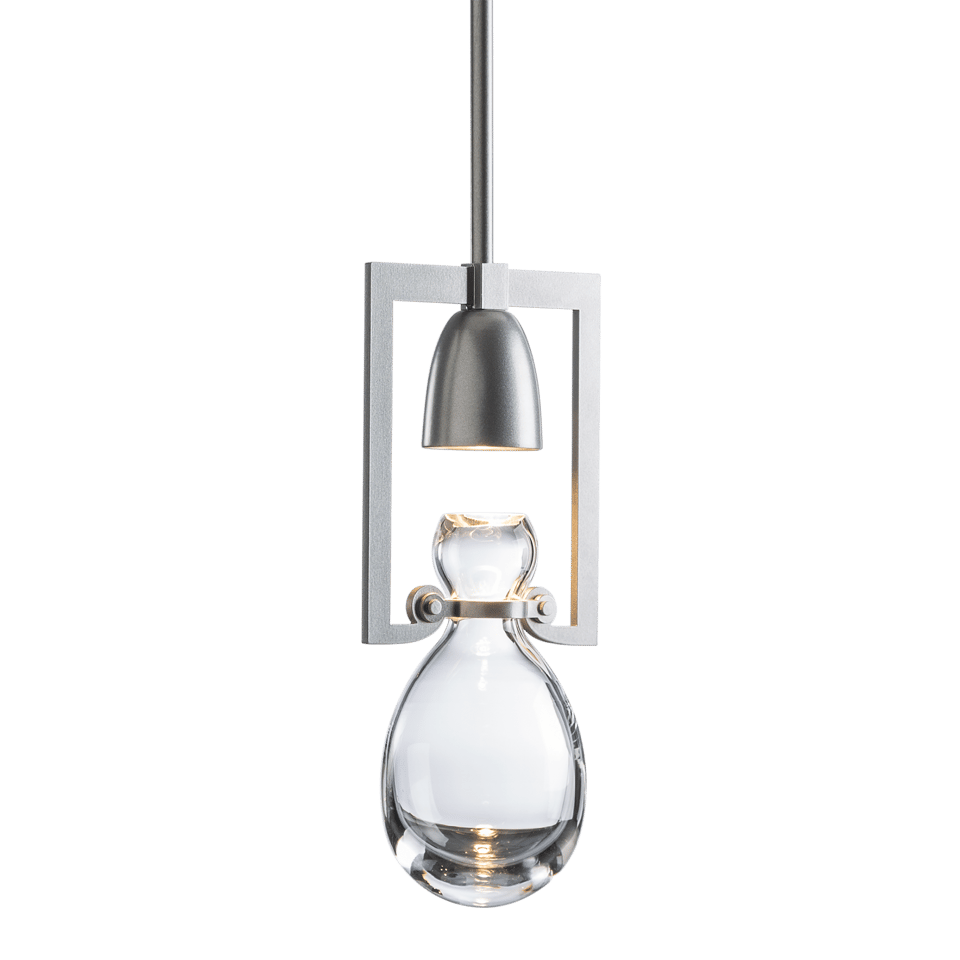 Apothecary Mini Pendant Light By Hubbardton Forge, Hand-Blown Glass, Dimmable, UL Damp Rated, 1-Light