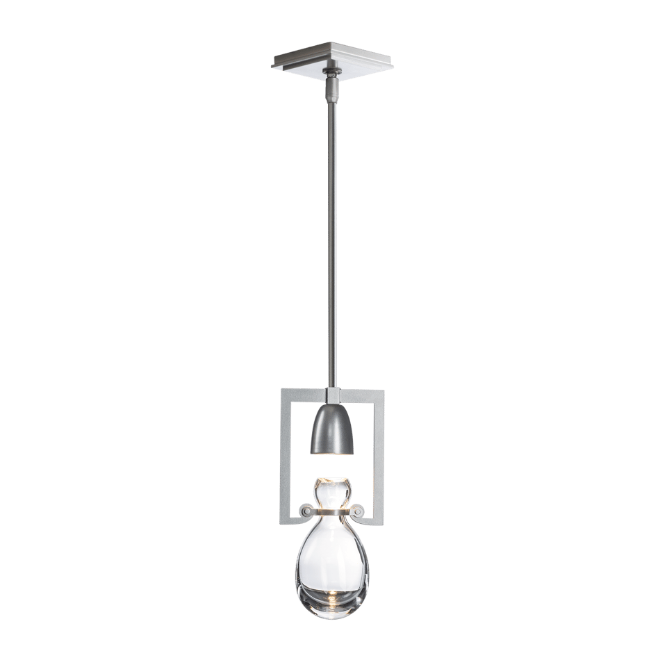 Apothecary Mini Pendant Light By Hubbardton Forge, Hand-Blown Glass, Dimmable, UL Damp Rated, 1-Light