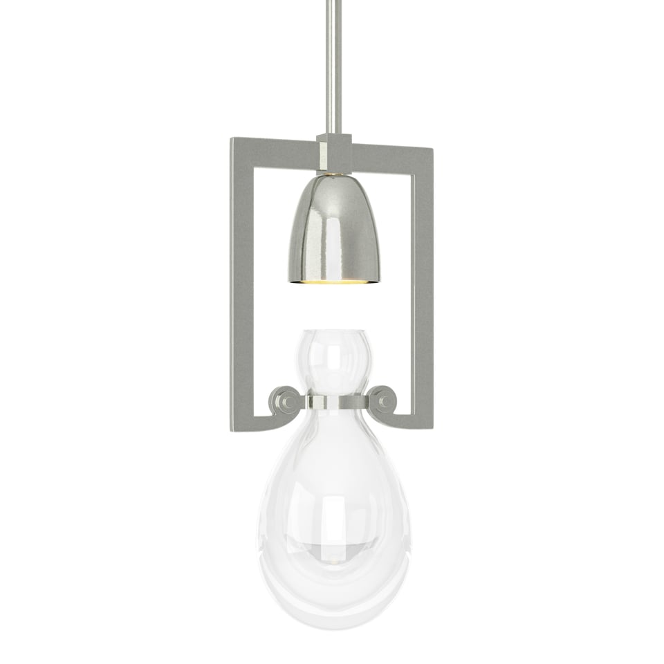 Apothecary Mini Pendant Light By Hubbardton Forge, Hand-Blown Glass, Dimmable, UL Damp Rated, 1-Light