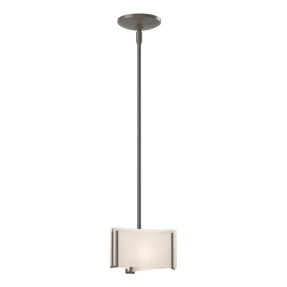 Exos Delta Mini Pendant Light 1-Light Height Adjustable G9 Bulb Dimmable Glass Shade by Hubbardton Forge