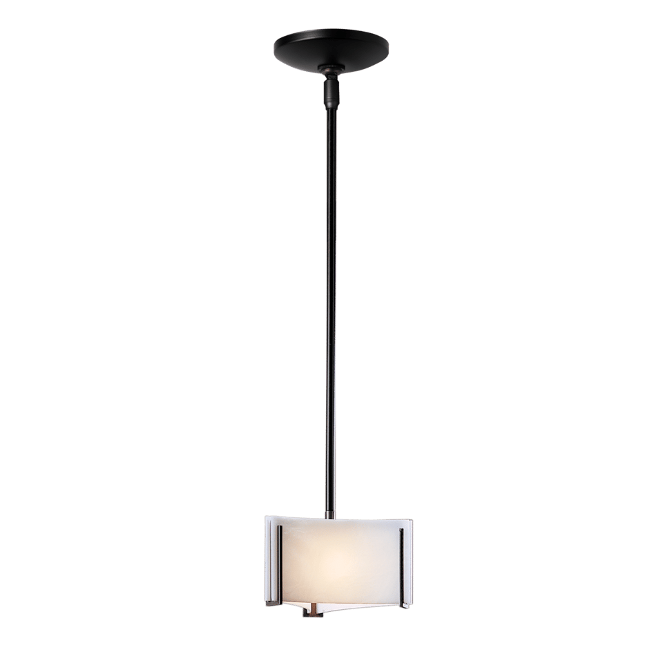 Exos Delta Mini Pendant Light 1-Light Height Adjustable G9 Bulb Dimmable Glass Shade by Hubbardton Forge