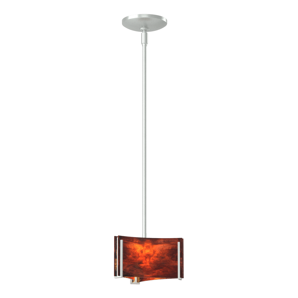 Exos Delta Mini Pendant Light 1-Light Height Adjustable G9 Bulb Dimmable Glass Shade by Hubbardton Forge