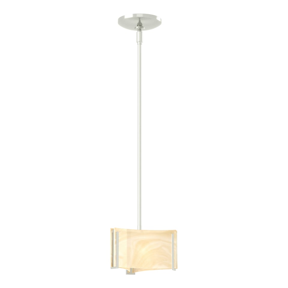 Exos Delta Mini Pendant Light 1-Light Height Adjustable G9 Bulb Dimmable Glass Shade by Hubbardton Forge