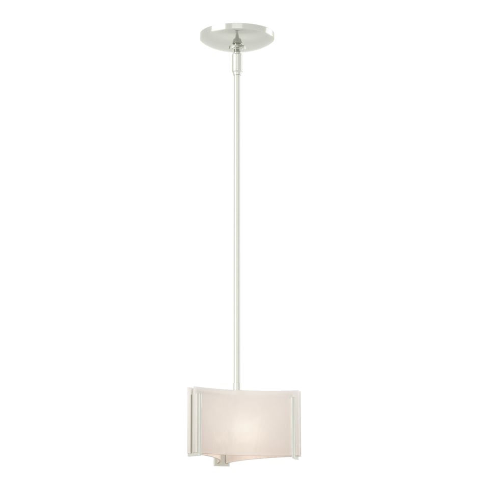 Exos Delta Mini Pendant Light 1-Light Height Adjustable G9 Bulb Dimmable Glass Shade by Hubbardton Forge