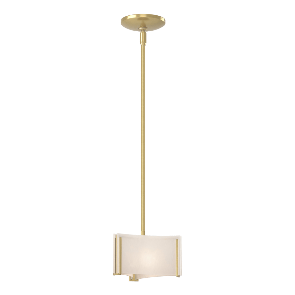 Exos Delta Mini Pendant Light 1-Light Height Adjustable G9 Bulb Dimmable Glass Shade by Hubbardton Forge