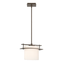 Hubbardton Forge Arc Ellipse Large Mini Pendant Light, 10"H Opal Glass, Custom Finishes, Dimmable