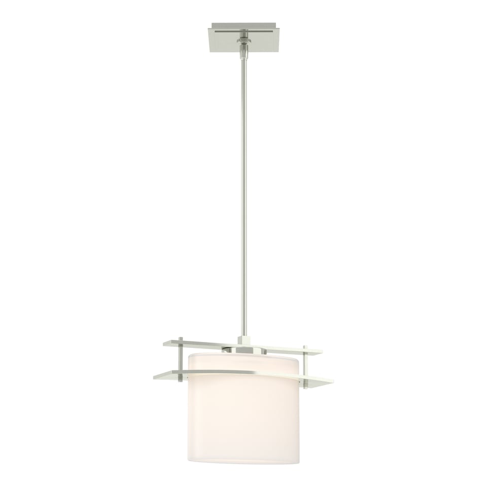 Hubbardton Forge Arc Ellipse Large Mini Pendant Light, 10"H Opal Glass, Custom Finishes, Dimmable