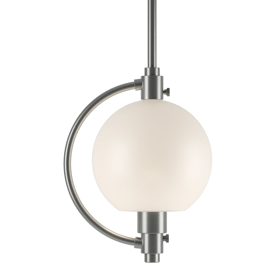 Hubbardton Forge Pluto Mini Pendant Light - Dimmable, Steel Construction, Adjustable Height, UL Damp Rated