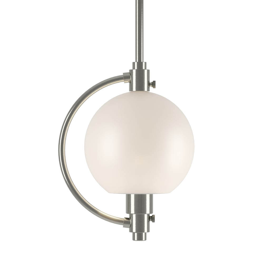 Hubbardton Forge Pluto Mini Pendant Light - Dimmable, Steel Construction, Adjustable Height, UL Damp Rated