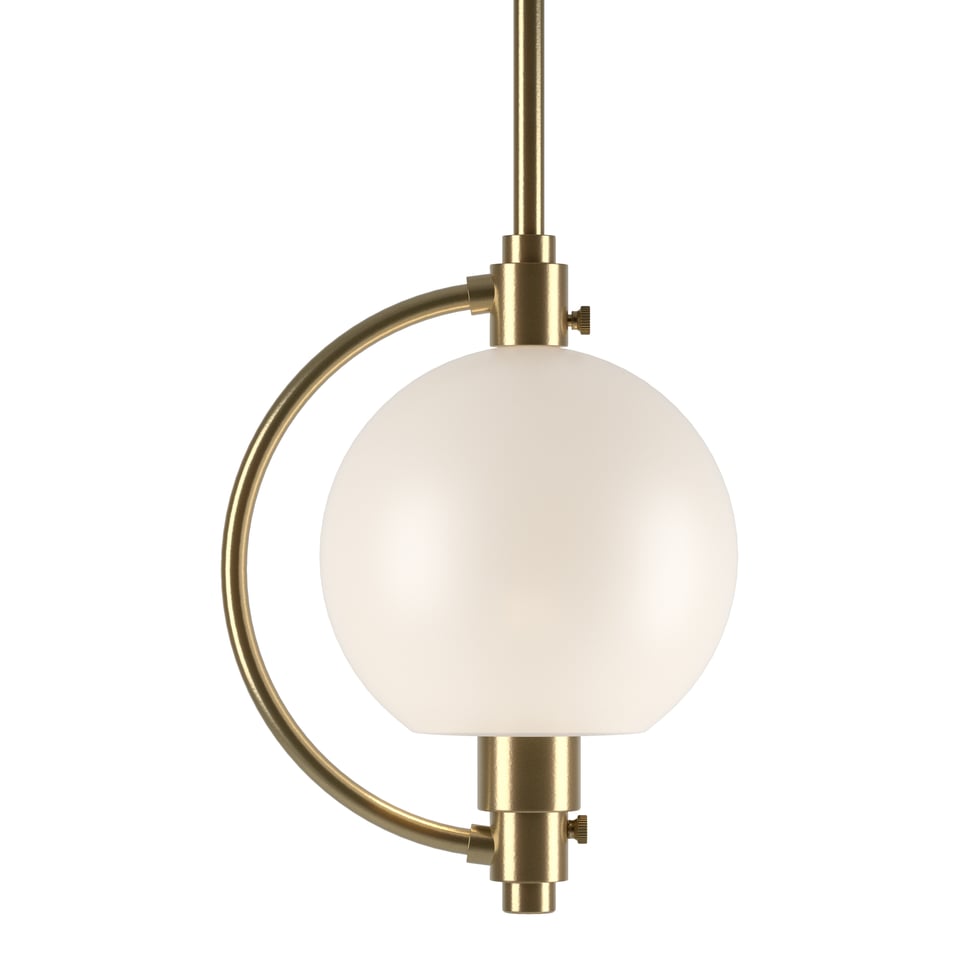 Hubbardton Forge Pluto Mini Pendant Light - Dimmable, Steel Construction, Adjustable Height, UL Damp Rated