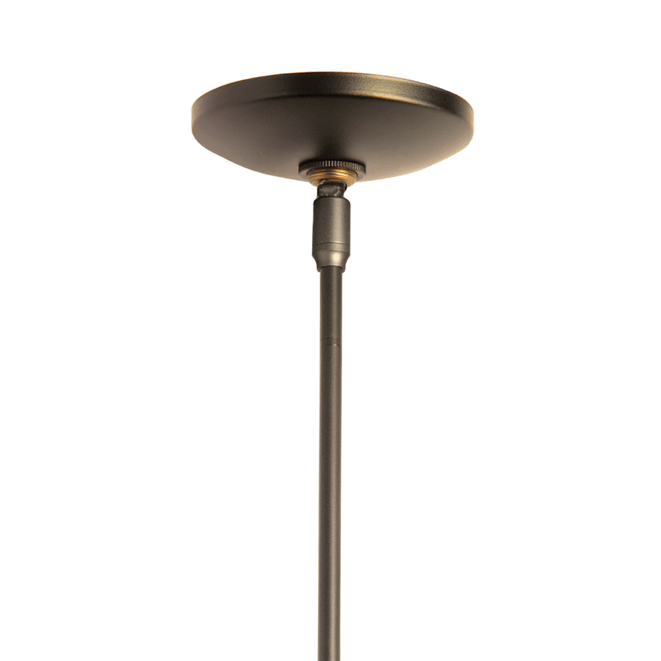 Hubbardton Forge Pental Mini Pendant Light, 13.1" Height, Dimmable, Customizable Finishes