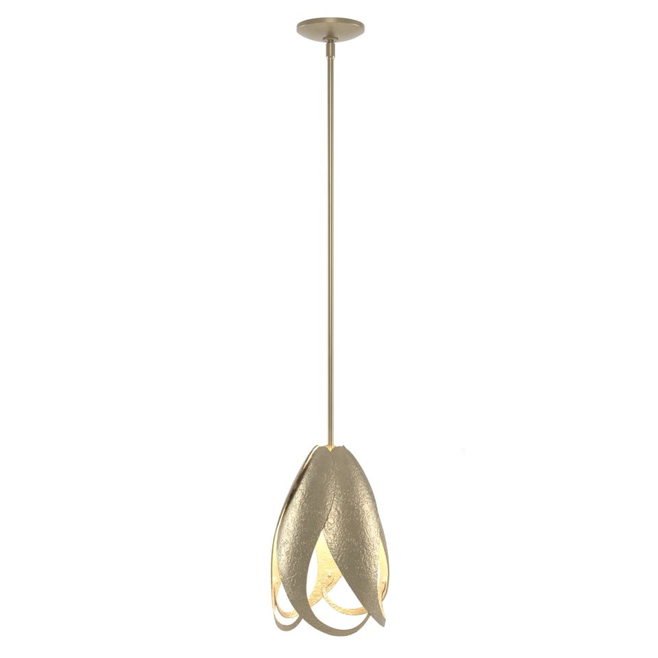 Hubbardton Forge Pental Mini Pendant Light, 13.1" Height, Dimmable, Customizable Finishes