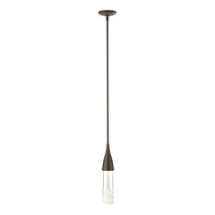 Fritz Mini Pendant Light by Hubbardton Forge - Handcrafted, Dimmable, Fused Glass Shade, GU10 Base