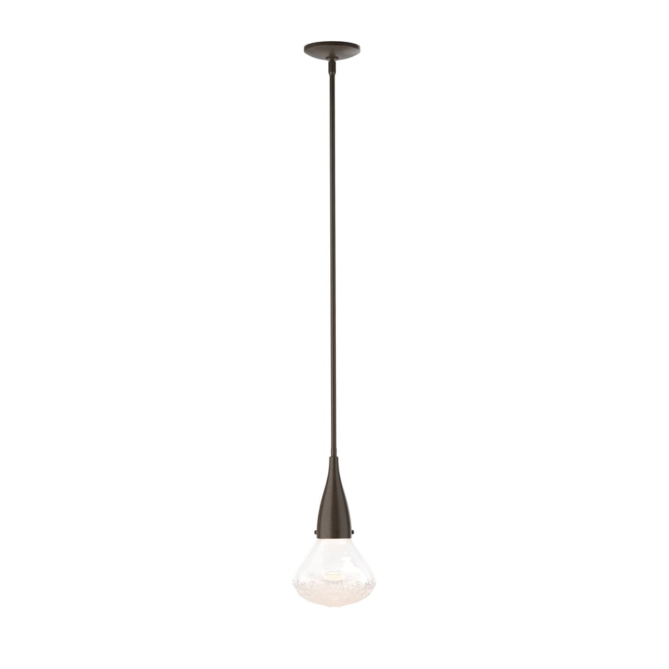 Hubbardton Forge Fritz Large Pendant Light - Unique Fused Glass, Adjustable Height, Dimmable