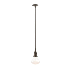 Hubbardton Forge Fritz Large Pendant Light - Unique Fused Glass, Adjustable Height, Dimmable