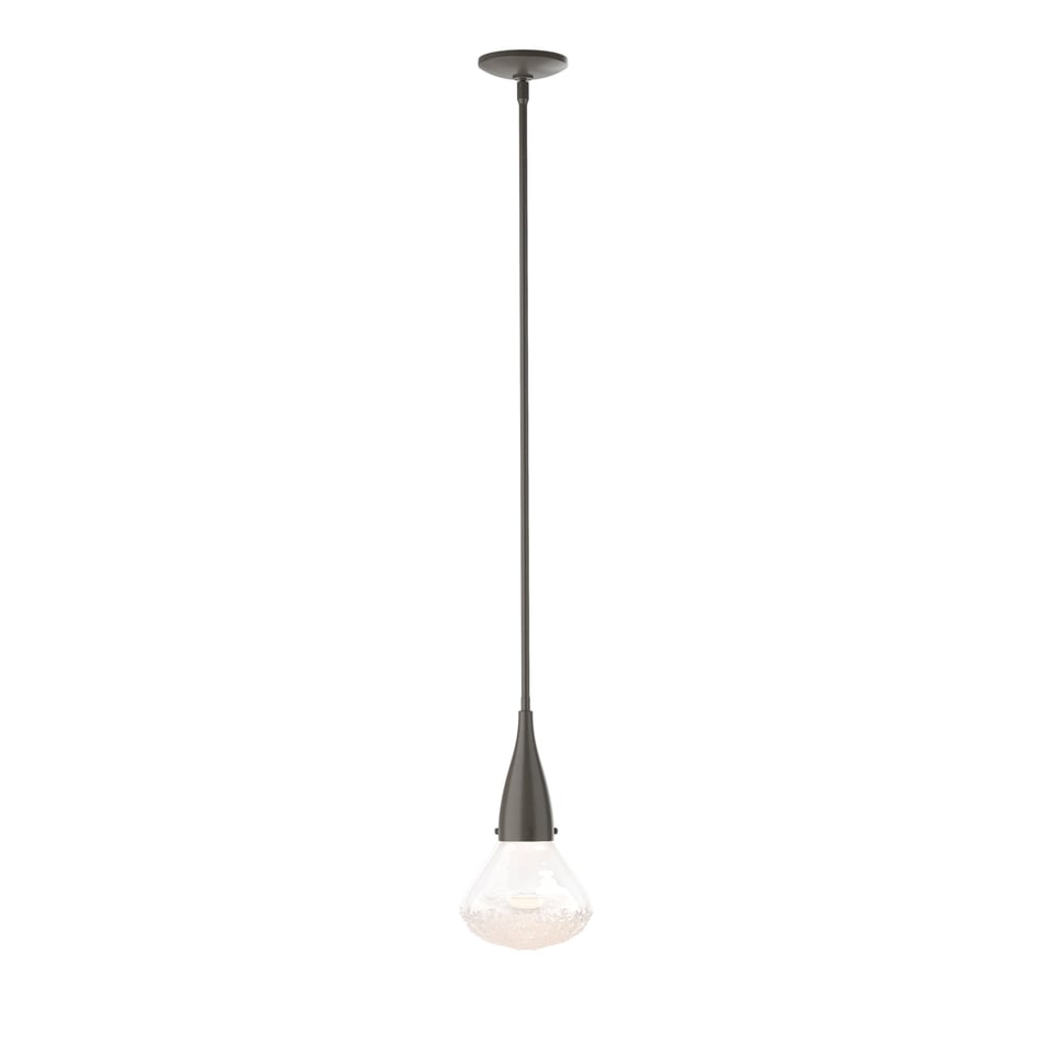 Hubbardton Forge Fritz Large Pendant Light - Unique Fused Glass, Adjustable Height, Dimmable