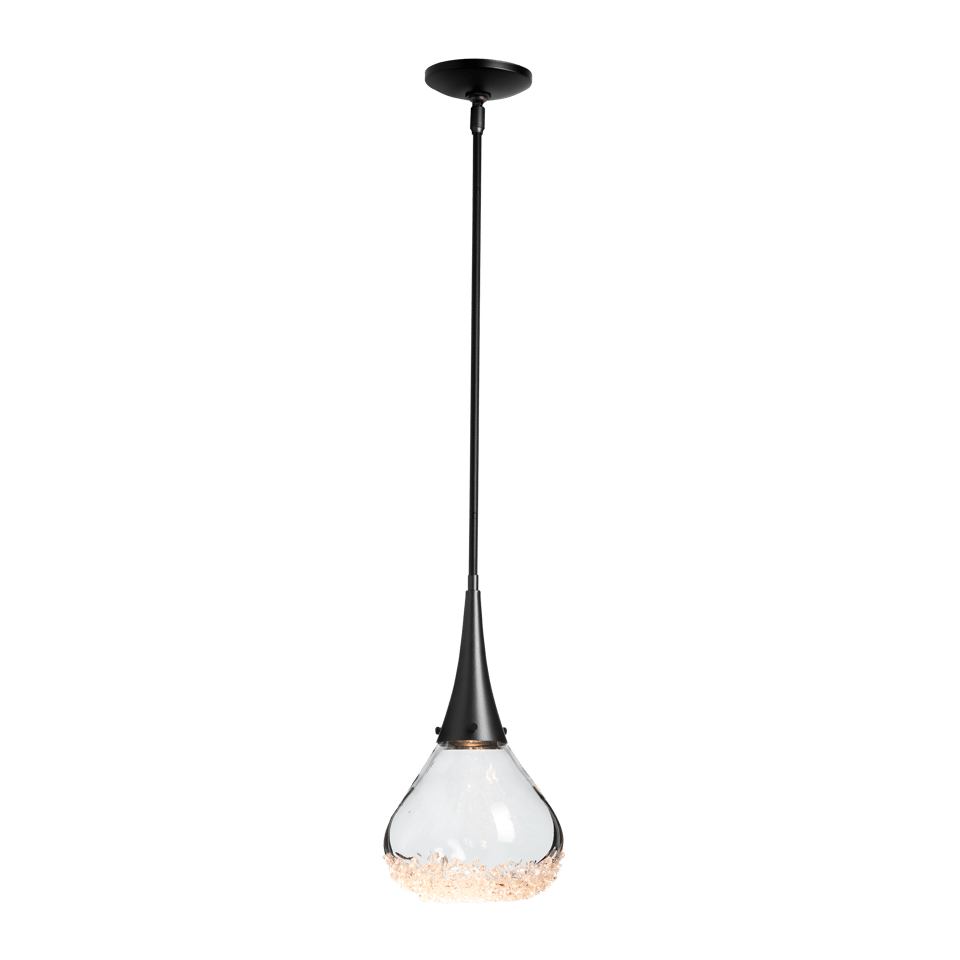 Hubbardton Forge Fritz Large Pendant Light - Unique Fused Glass, Adjustable Height, Dimmable