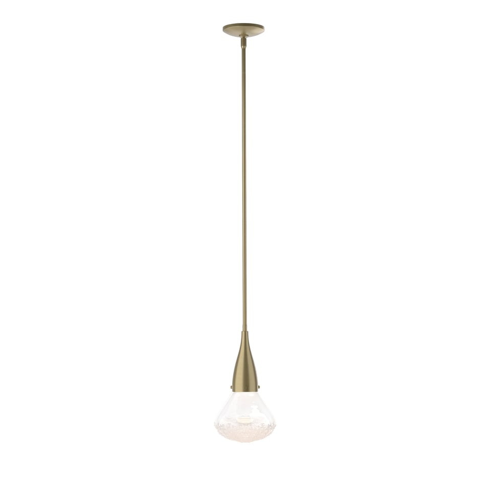 Hubbardton Forge Fritz Large Pendant Light - Unique Fused Glass, Adjustable Height, Dimmable