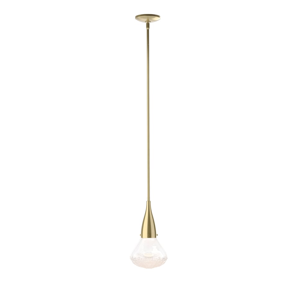 Hubbardton Forge Fritz Large Pendant Light - Unique Fused Glass, Adjustable Height, Dimmable