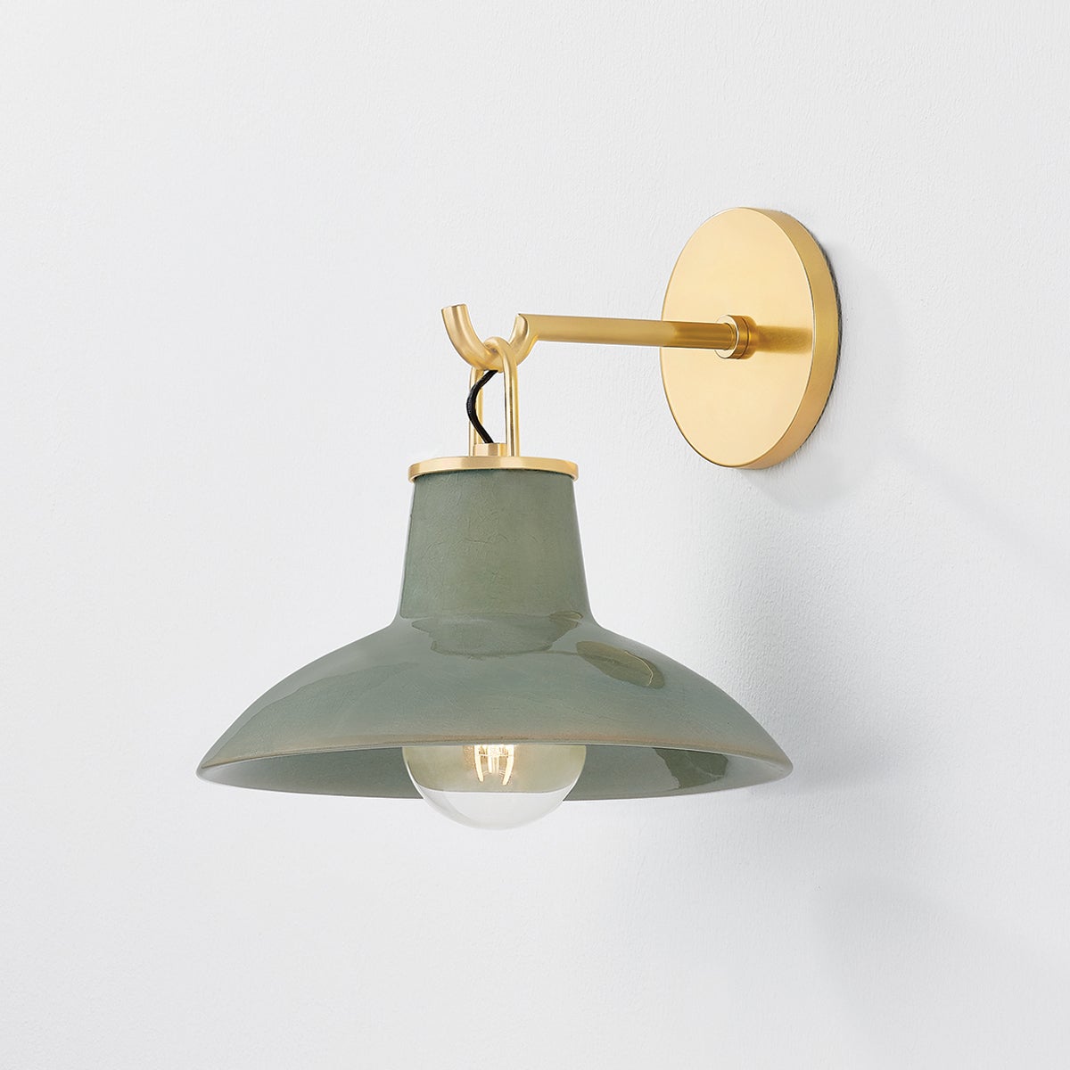 Pottersville Sconce 1913 by Hudson Valley Lighting - Artisanal Mid-Century Wall Light, Dimmable