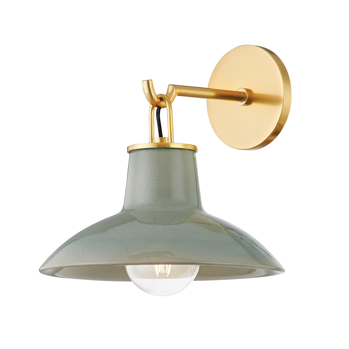 Pottersville Sconce 1913 by Hudson Valley Lighting - Artisanal Mid-Century Wall Light, Dimmable