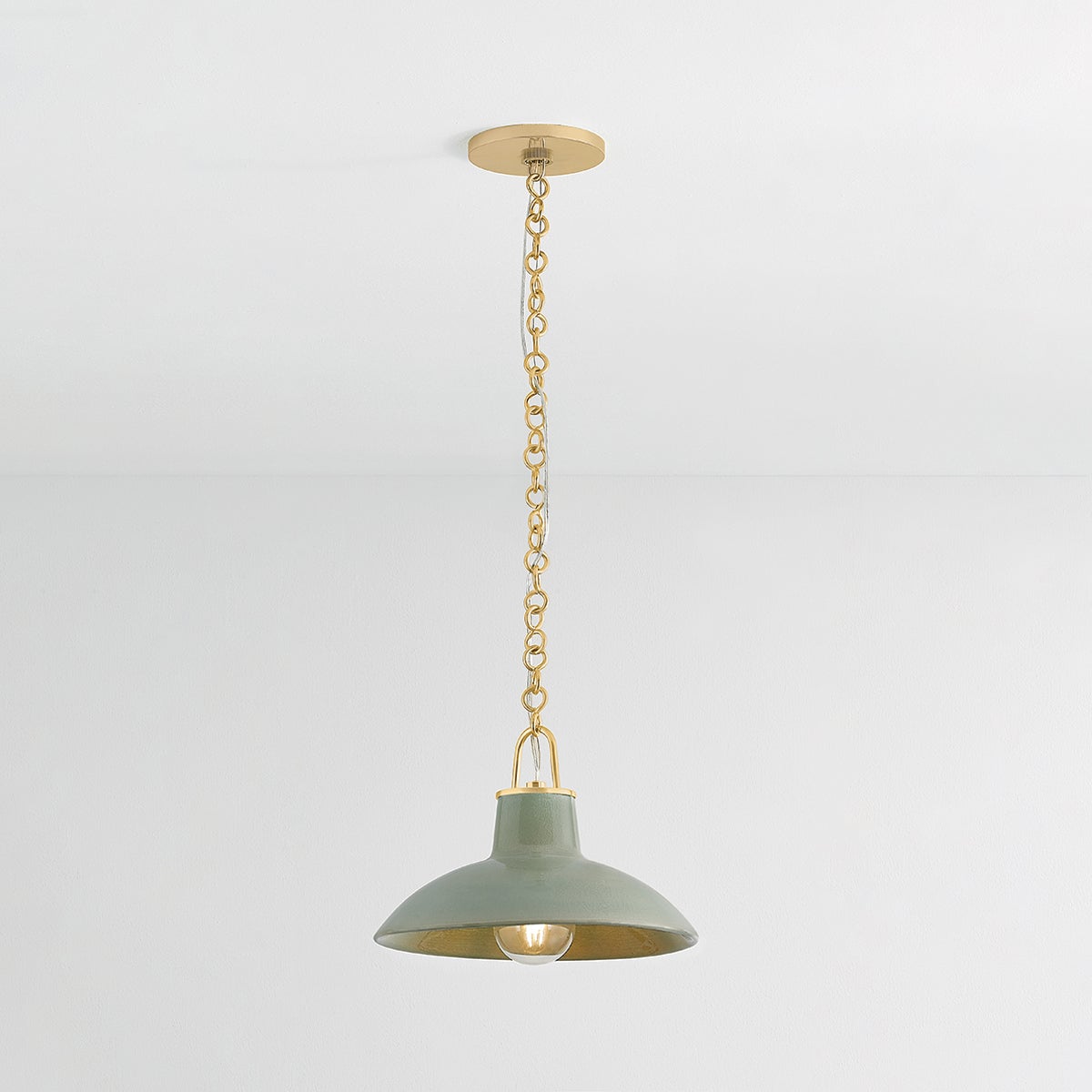 Pottersville Pendant Light by Hudson Valley, 10"H x 12.5"W, Artisan Ceramic Finishes, Dimmable