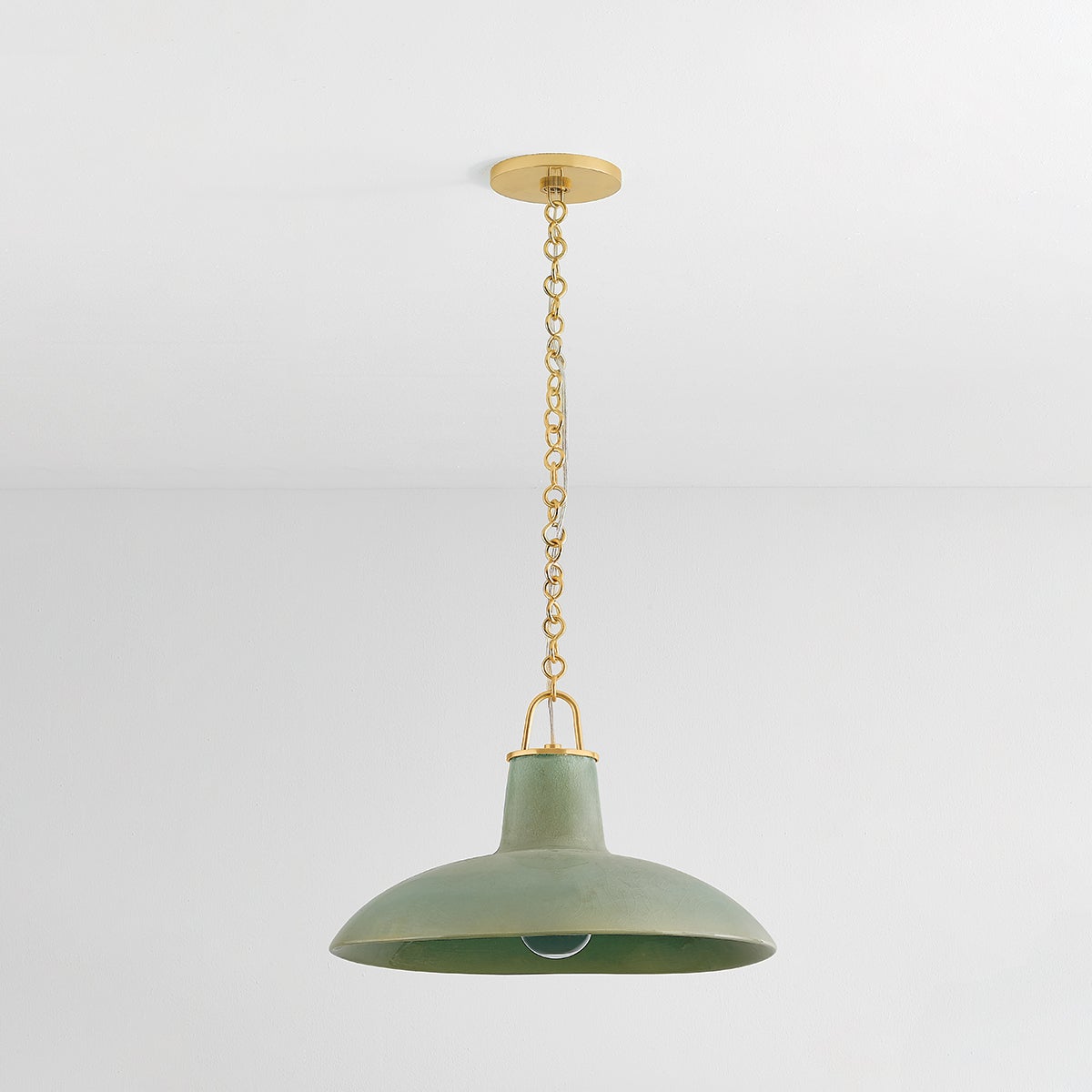 Pottersville Large Pendant Light by Hudson Valley Lighting - Artisan Ceramic Shade, Dimmable, Adjustable Height